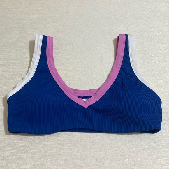 L*SPACE Women's LALA TOP Ribbed Bikini Top Size XL - Picture 2 of 6